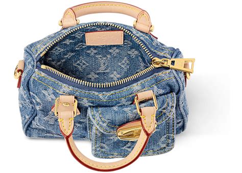 louis vuitton denim nano speedy|louis vuitton speedy price.